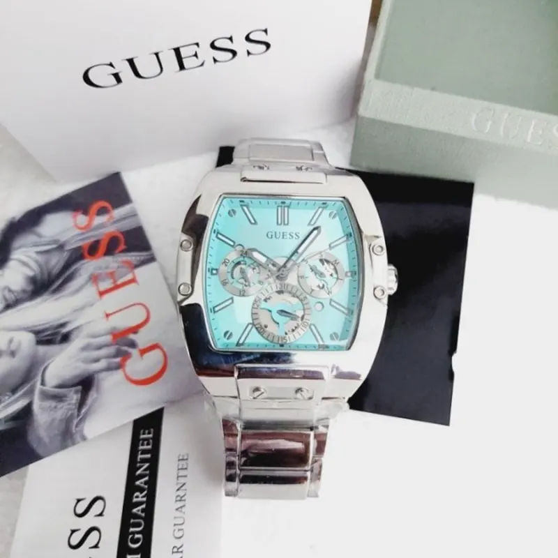 Guess Phoenix Multi-function Tiffany Dial Fashion Men’s Watch- GW0456G4